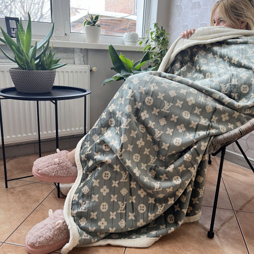 Плед-покривало з баранцем Євро - Лісова Вишуканість